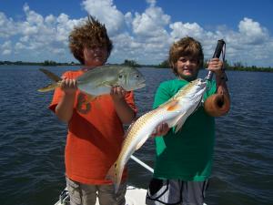 Josh and Kyle Lukat with their catch....
